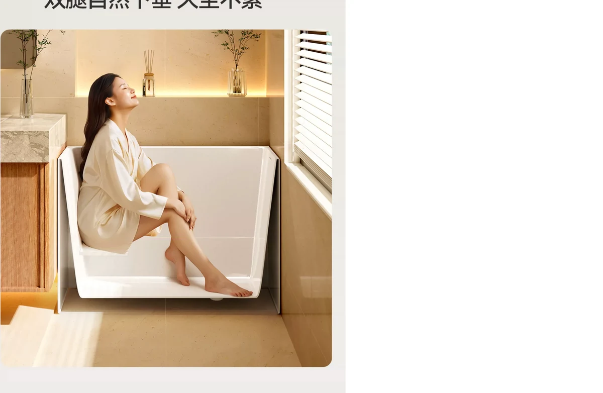 Chế độ nằm ngâm sâu mực nước 650mm ngập qua vai thư giãn Onsen bồn tắm SSWW
