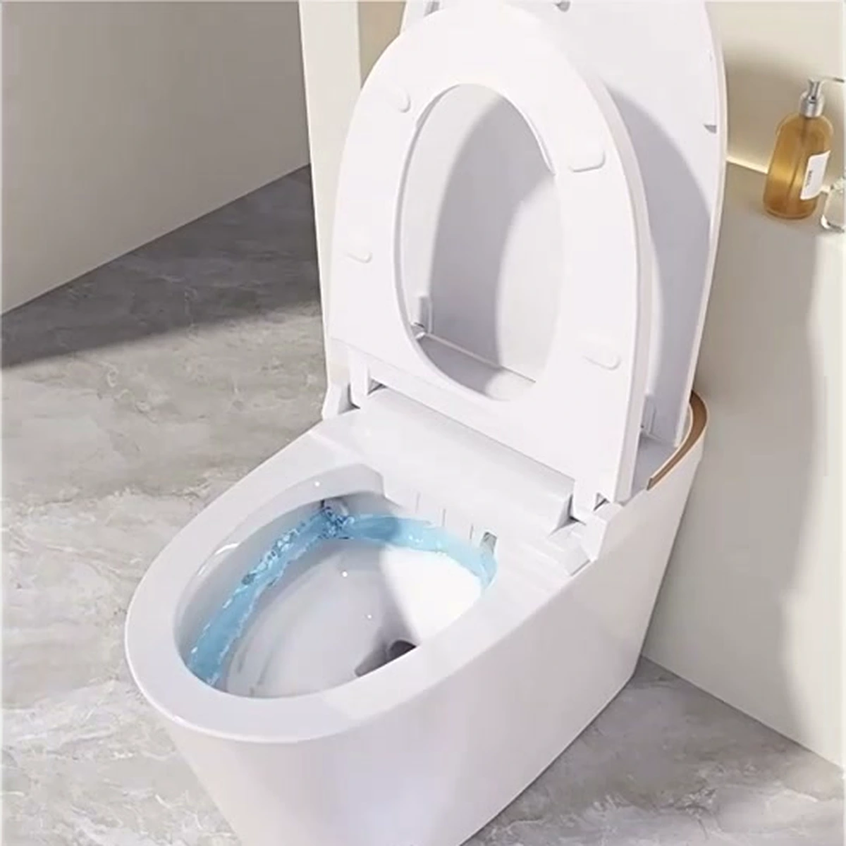Cơ chế xả xoáy nước bao nước chống bắn siêu êm bồn cầu JOMOO ZS560i