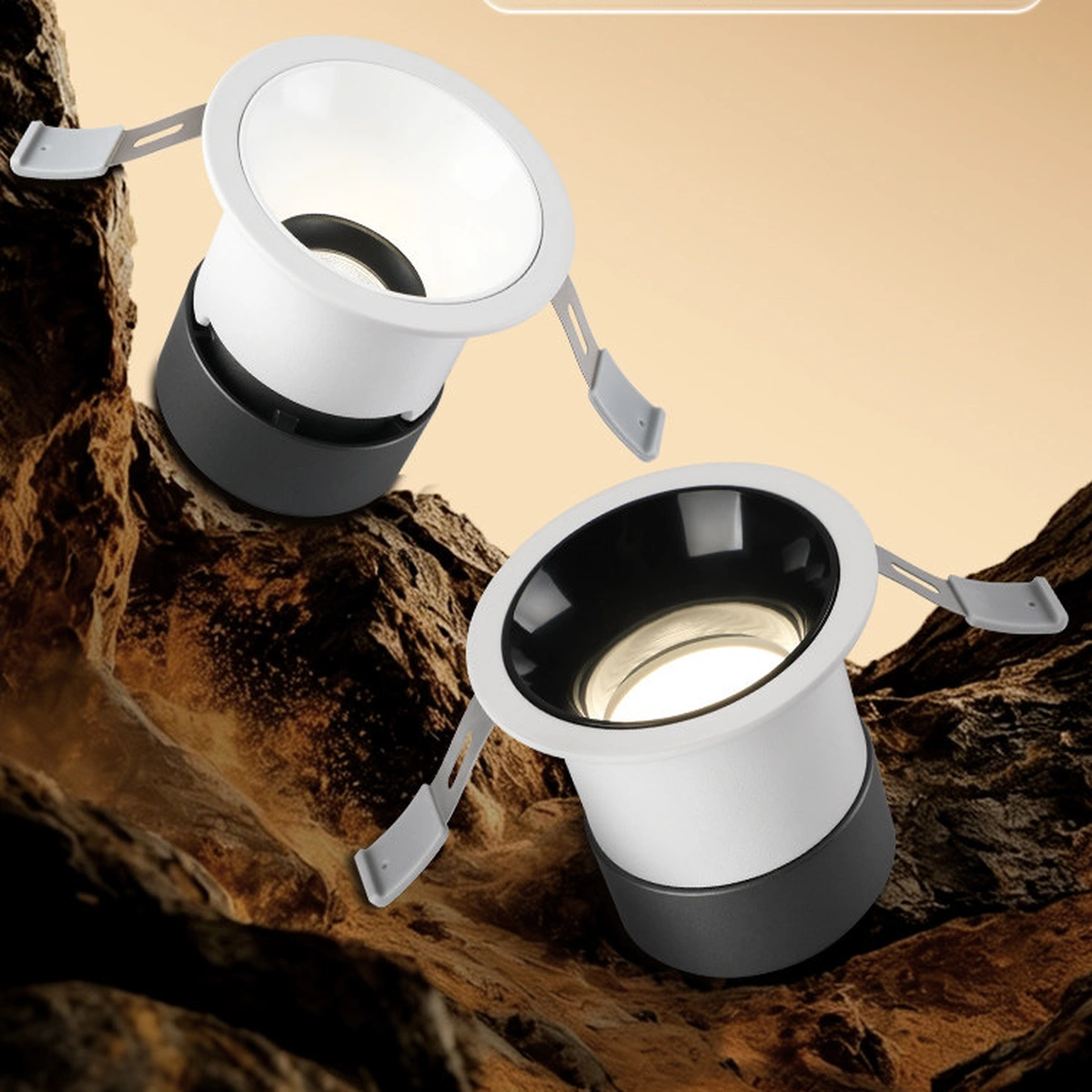 Đèn downlight chiếu điểm NVC Lighting dòng Hân Ảnh Pro chóa trắng và chóa đen chống chói quang học